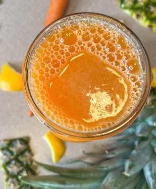 Level up your orange juice with some pineapple and carrots (yes, carrots!).