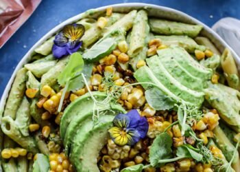 [RECIPE] Grilled Corn Avo Cream Pasta