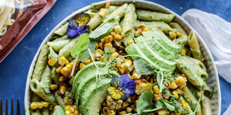 [RECIPE] Grilled Corn Avo Cream Pasta