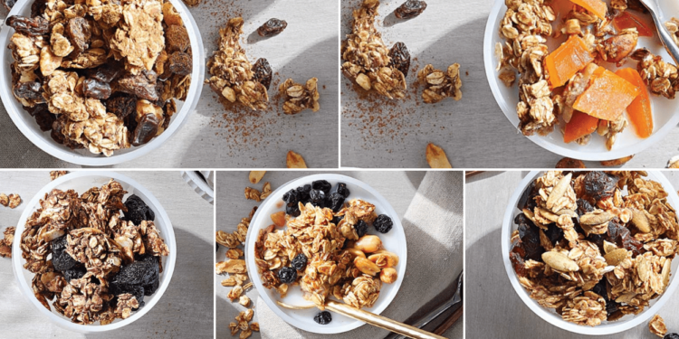 The Best Low-Fat, Low-Sugar Granola Recipe + 5 Flavor Variations