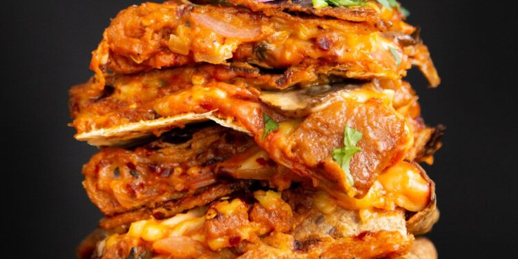 Sheet Pan Pizza Quesadilla Vegan