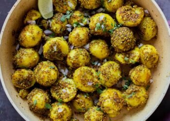 Indian Peanut Sesame Potatoes