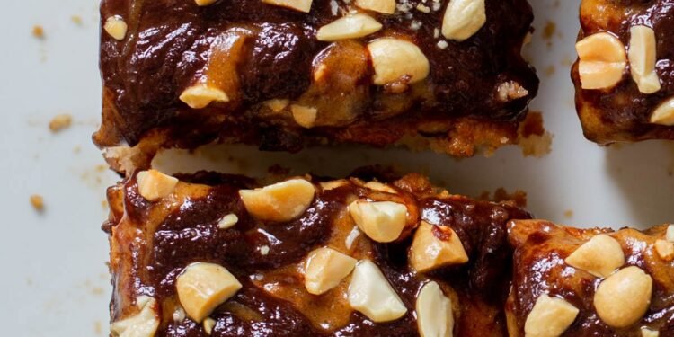 Easy Snickers Cake Vegan