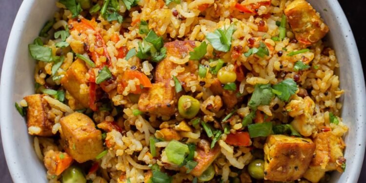 Podi Rice – Indian Chili Garlic Peanut fried rice