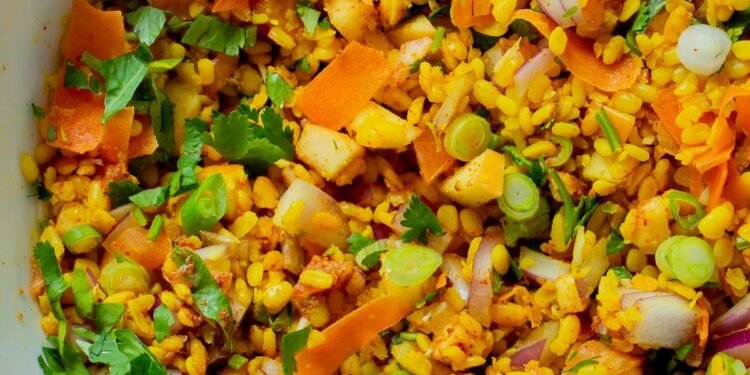 Moong Dal Chaat (Sweet-and-Savory Lentil Salad)
