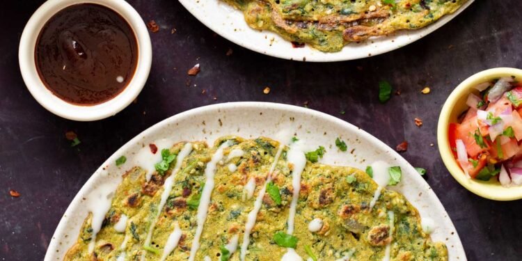Moong Chilla – Lentil pancakes