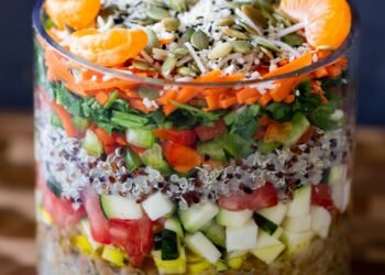 Easy Lentil Quinoa Salad with Herbed Vinaigrette