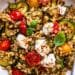 Barley salad with summer vegetables