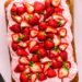 Vegan strawberry cake with strawberry buttercream