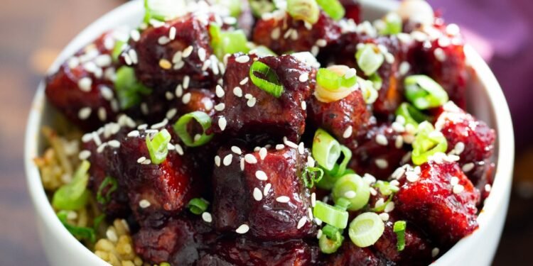 Blackberry Gochujang Tofu – Vegan Richa