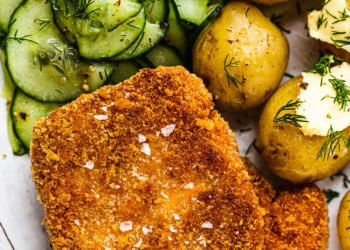 Breaded tofu dinner – Lazy Cat Kitchen