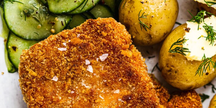 Breaded tofu dinner – Lazy Cat Kitchen