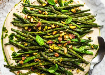 Green beans platter (vegan) – Lazy Cat Kitchen