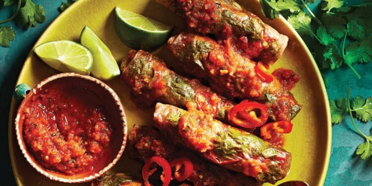 Air-Fried Southwest Spring Rolls Recipe