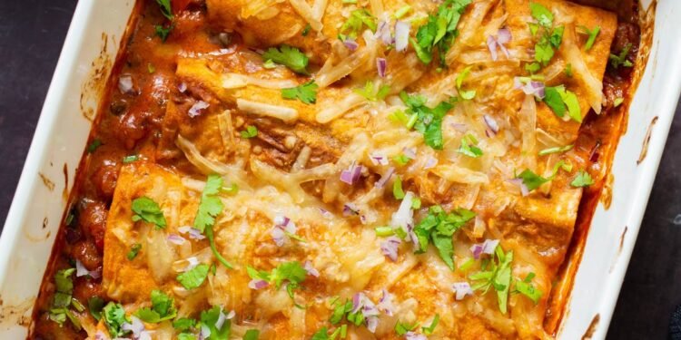 Easy Butter Chicken Enchiladas (under 1 hour!)