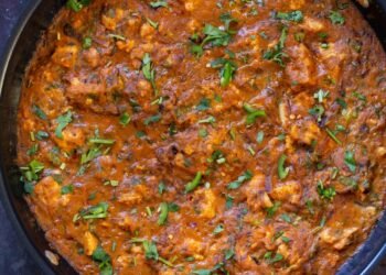 Hyderabadi Wedding Chicken Curry with Tofu (One Pot!)