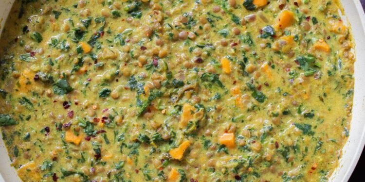 Lentil Coconut Curry (no tomato!)