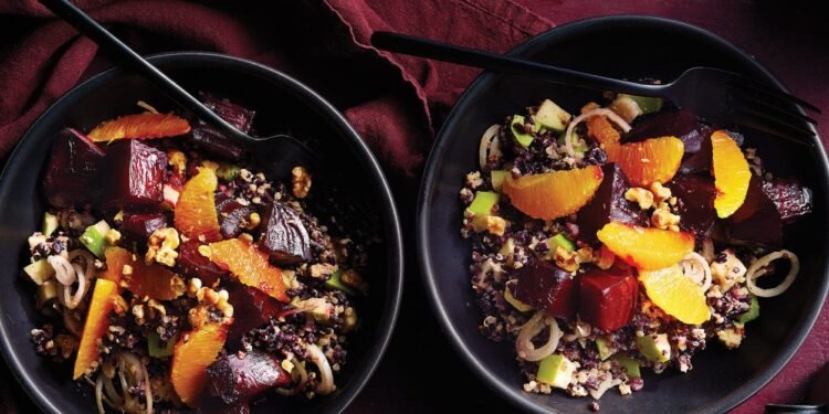 Black Rice, Roasted Beet, and Orange Salad Recipe