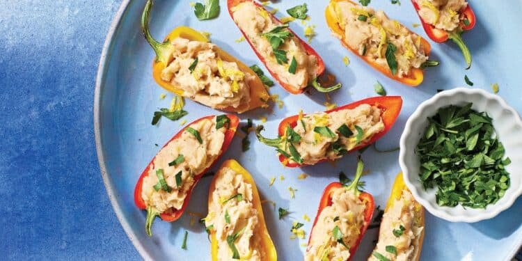 Greek Stuffed Mini Peppers