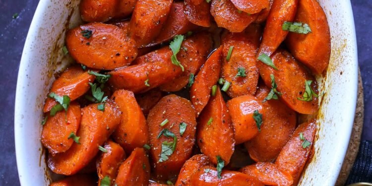 Spiced Glazed Carrots (soy-free, nut-free, gluten-free)