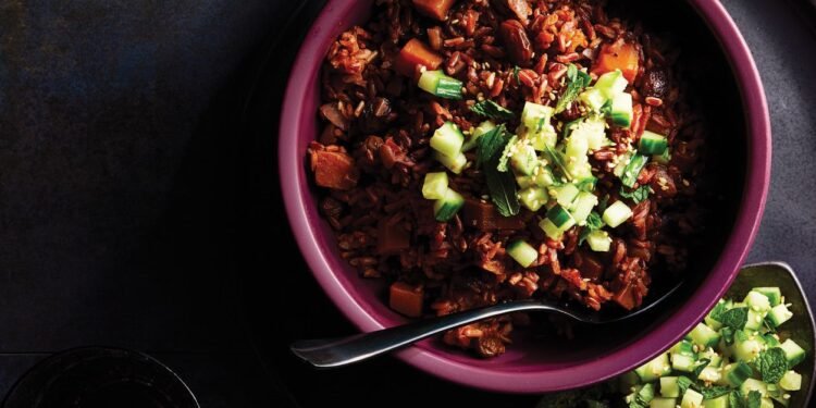 Middle Eastern Red Rice Pilaf Recipe