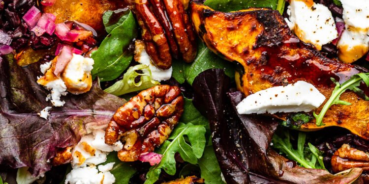 Roasted squash salad – Lazy Cat Kitchen