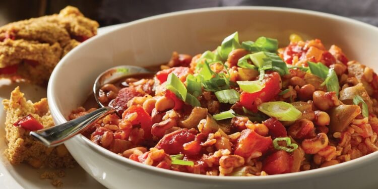 Veggie Jambalaya with Black-Eyed Peas Recipe