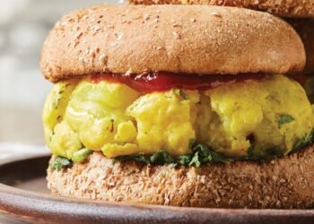 Bombay Potato Burgers with Cilantro Chutney Recipe