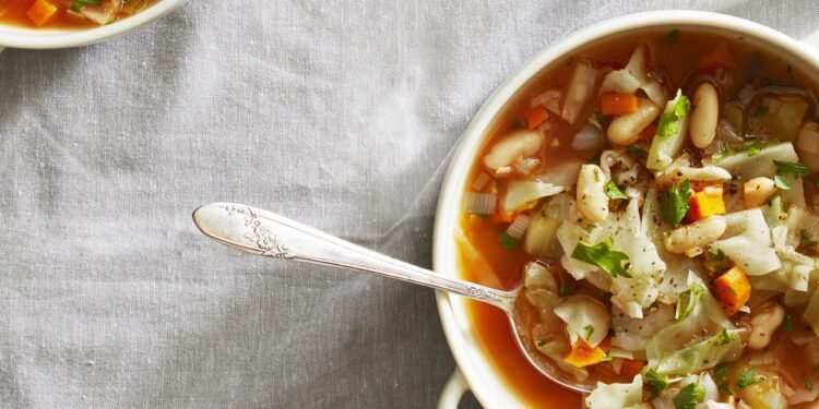 Green Cabbage and White Bean Soup Recipe