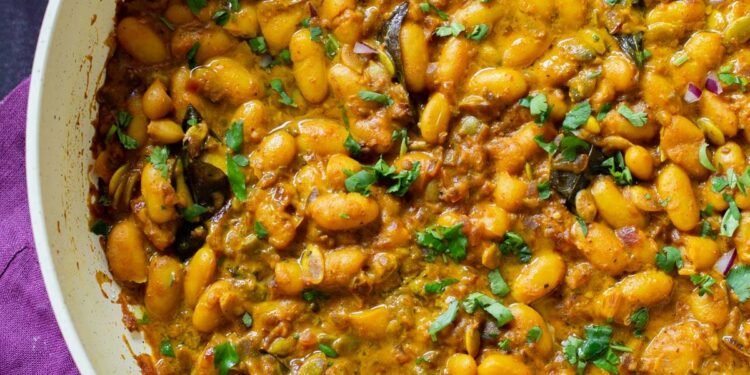 Spicy White Bean Stew, Kerala-Style