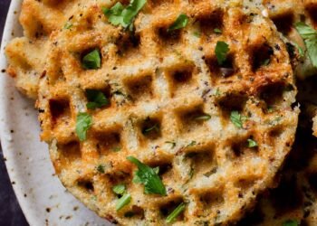 Rava Idli Waffles