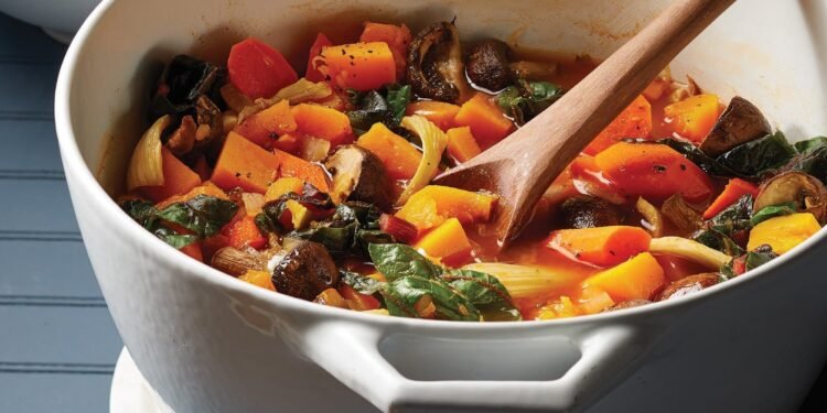 Roasted Kabocha Squash and Veggie Stew