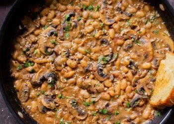 White Bean Stroganoff (one pot, 30 minutes)