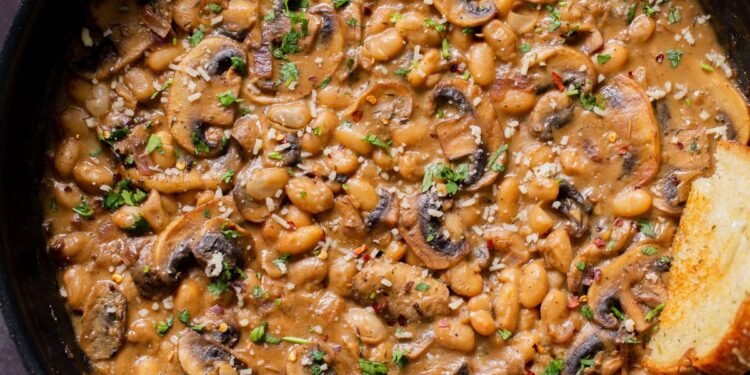 White Bean Stroganoff (one pot, 30 minutes)