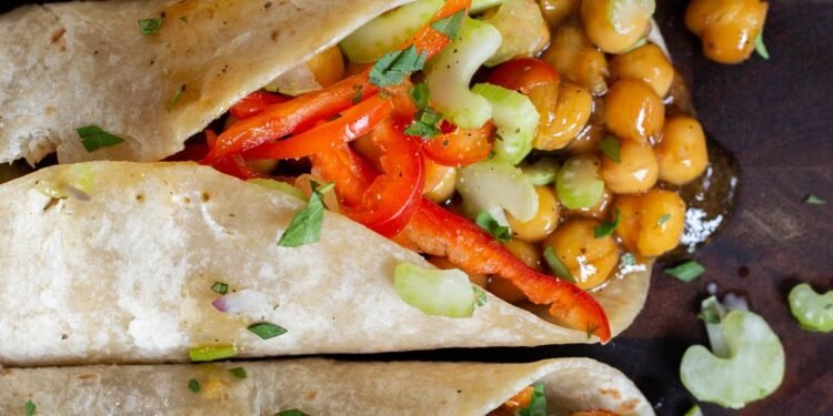 Easy Chickpea Wraps, 3 Ways