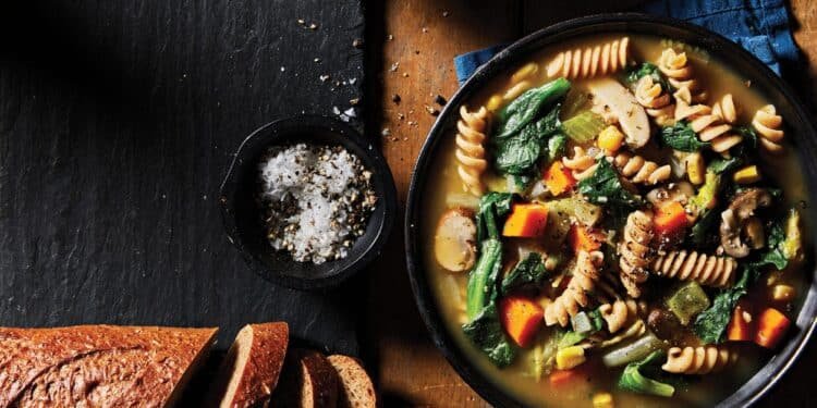 Creamy Vegetable Soup with Escarole