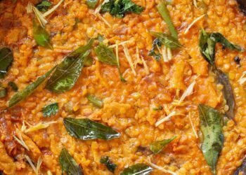 Vegan Dalcha (Indian lentil meat stew)