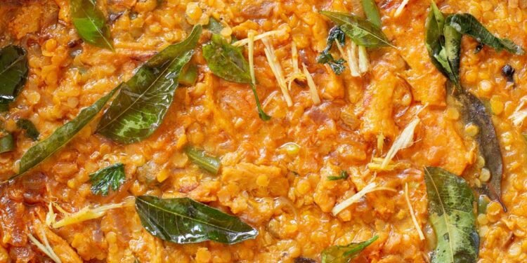Vegan Dalcha (Indian lentil meat stew)
