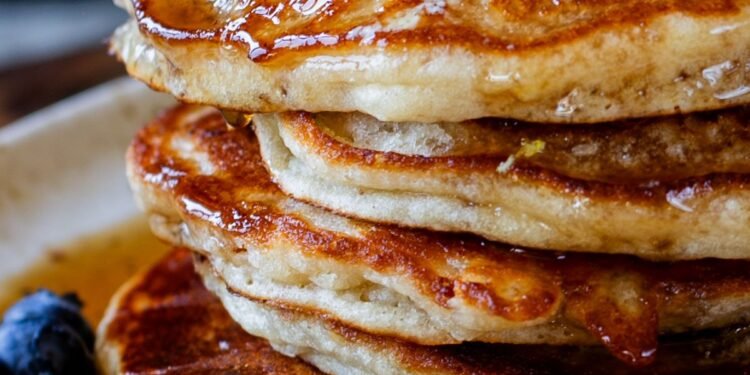 Gluten-Free Lemon Blueberry Pancakes (grain-free, vegan)