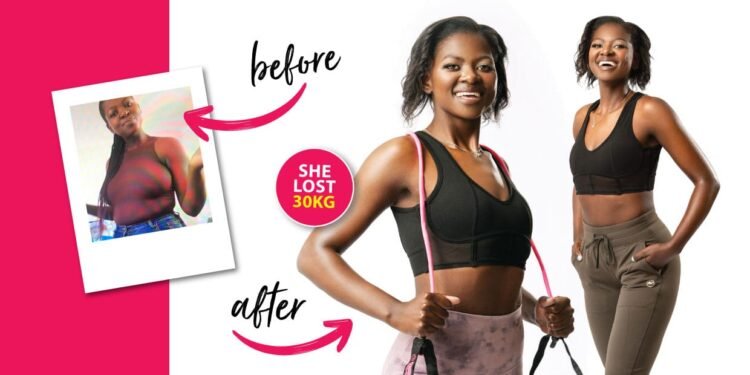 Losing 30 kilos to regain her body was just the first stop on Anathi’s transformation journey