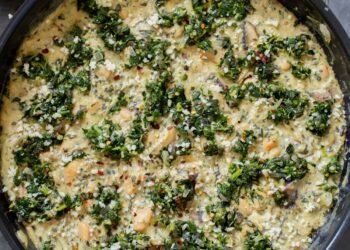 Vegan White Bean and Mushroom Alfredo