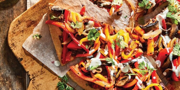 Fajita Pizza Recipe – Forks Over Knives