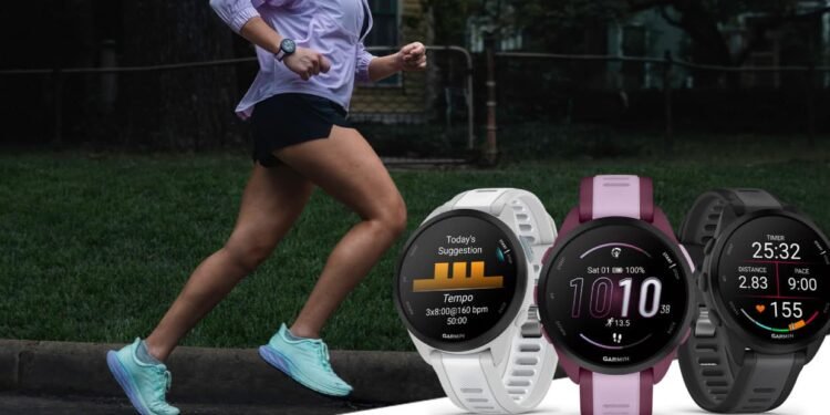 Light up your run with the Garmin Forerunner 165 Series