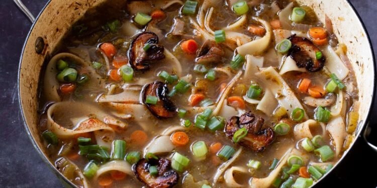 Mushroom Noodle Soup