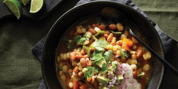 Pinto Bean and Hominy Soup Recipe