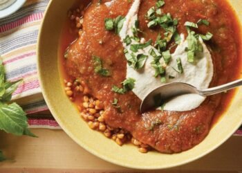 Roasted Tomato and Eggplant Soup