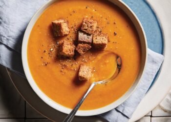 Root Vegetable Bisque with Whole Grain Croutons Recipe