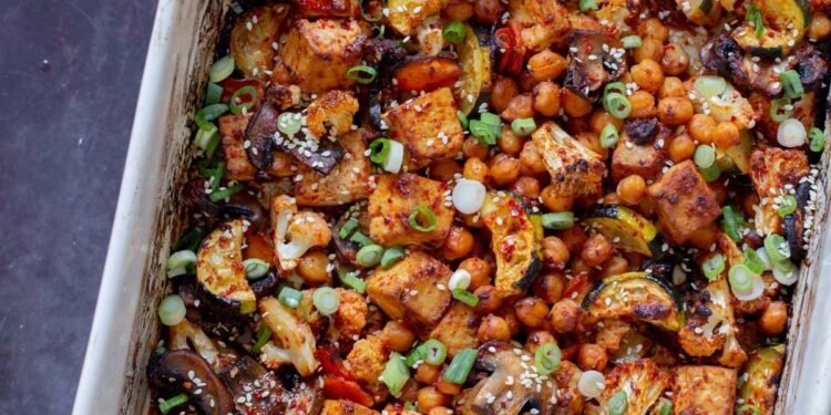 Gochujang Bowl with Tofu (1 pan!)