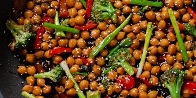 Mongolian Chickpeas