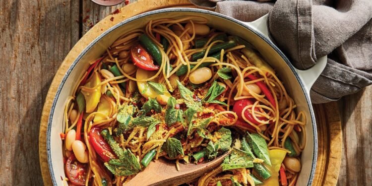 One-Pot Pasta with Spring Veggies Recipe